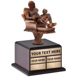 Crown Awards Custom 10" Fantasy Football Armchair Quarterback Perpetual Champion Trophy