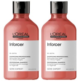 B6 + Biotin Loreal Professionnel Inforcer Series Expert Shampoo for Brittle Hair, 300 ml, Pack of 2