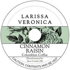 Cinnamon Raisin Colombian Coffee (Single Serve K-Cup Pods) (Gourmet, Naturally Flavored, Whole Coffee Beans) (12 pods, ZIN: 577915) - 3 Pack