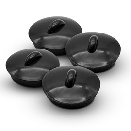 DOJA Barcelona Sink Stopper for Kitchen, Sink, Sink, Pack of 4, Universal Plugs, Diameter 46 mm, Kitchen Accessories, Rubber Plug for Shower, Drain, Bathtub, Sink