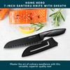Home Hero 2 Pcs Santoku Knife with Sheath - High