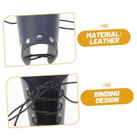 BESPORTBLE 1pair Archery Arm Protector Sleeve Comfortable Leather Guard for Outdoor Sports Lightweight Reusable Arm Cover