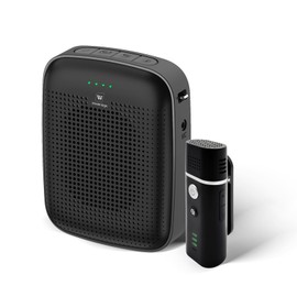 W WINBRIDGE A006 15W Speaker, Hands-Free Loudspeaker, Small, Portable Loudspeaker with Microphone, Perfect for Events, Meetings, Store Sales, Tourist Guides and More