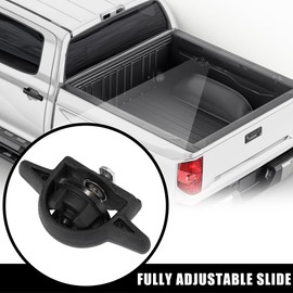 X AUTOHAUX 2pcs Truck Tie-Down Bed Cleat Cargo Bed Cover PT278-35112 Black