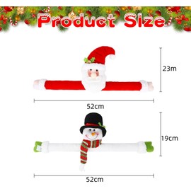 LONROI Abrazaderas Cortinas, 2 Piezas Alzapaños Cortinas, Sujeta Cortinas, Hebilla de Cortina de Dibujos Navidad, Adornos de Navidad, Decoración del hogar y día Festivo