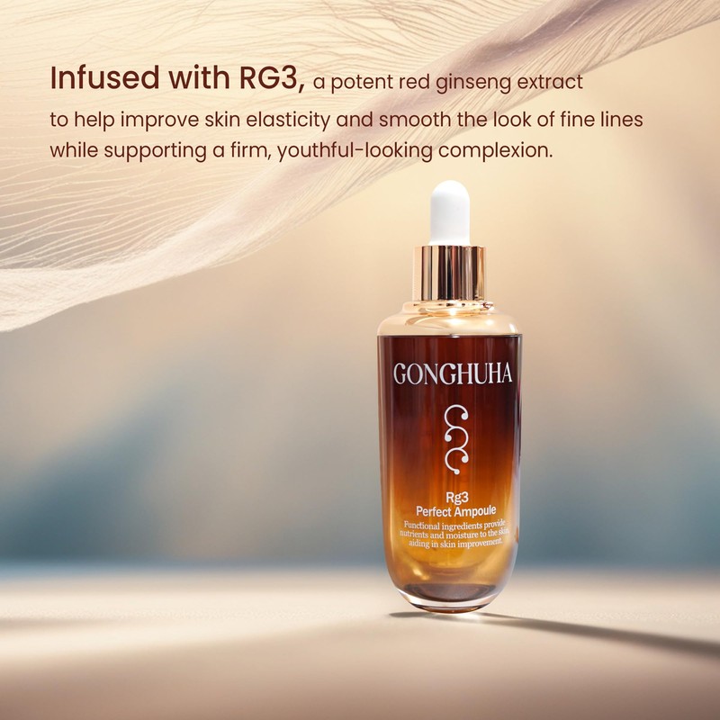 GONGHUHA RG3 Perfect Ampoule Intensive Anti-Aging Skincare with Red Ginseng