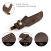 Gentlestache Horizontal Knife Sheath for belt EDC Compact Draw Knife