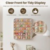 Clear Minifigure Display Case, Wall-Mounted Mini Figure Display Box, Multi-Tier