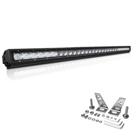 Rigidhorse 32 Inch LED Light Bar, 400W Flood & SpotBeam Combo Straight Single Row 40000LM Off Road Driving Fog Lamp Marine Boating Light bar for Pickup SUV ATV UTV Truck