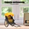 Retro Rickshaw Model Exquisite Details Nostalgic Alloy Simulation Rickshaw Toy