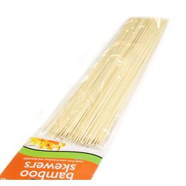 120 PCS Extra Long Disposable Bamboo Skewers - Natural Wooden Picks for Grill Appetizer Fruit Kabob Vegetable Grilling Marshmallow Roasting Crafting Kebab Sticks Toothpicks for Sandwich Meat & Garnish