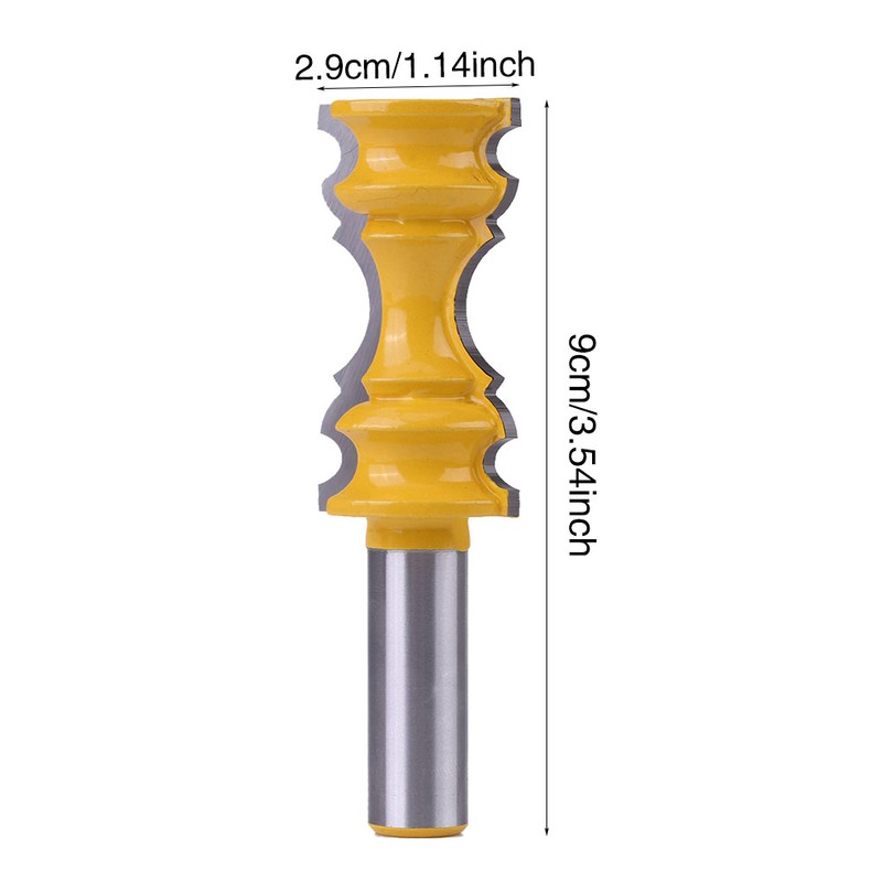 1/2" Shank Large Elaborate Chair Rail Molding Router Bit For