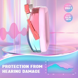 homicozy Kids Ear Protection,Noise Canceling Sound Proof Headphones for Girls Teens Kids,Safety Noise Reduction Ear Muffs for Autism,Sound Blocking Kids Hearing Protection for Concert,Fireworks,Event