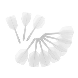10Pcs Integrated Flight and Shafts, Plastic Integrated Shaft and Flights Tip Darts Set, One Piece Adult Accessories Gift (White)