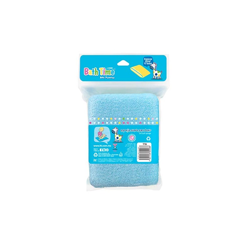Bathtime Esponja Tela Extra Suave, 8 Cuentas