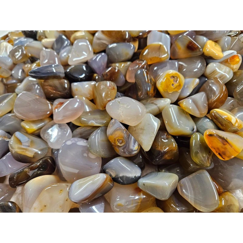 1lb Botswana agates tumbled-polish