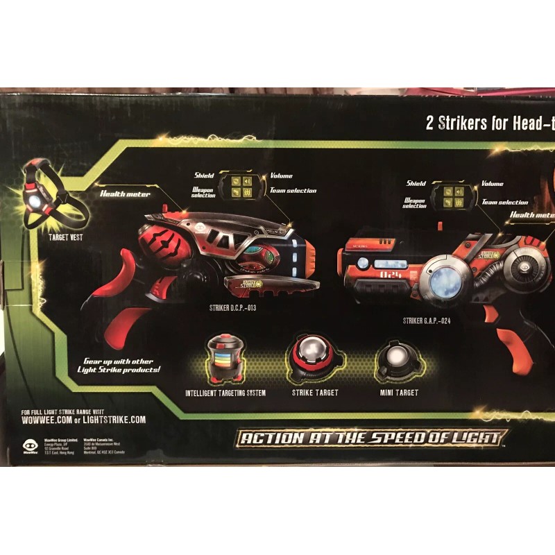 Wowee Light Strike Laser Tag Combo Assault Striker Guns Lazer