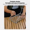 Folding Campfire Grill, Fire Pit Cooking Grate Made of 304