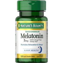 Comprimidos de melatonina Nature's Bounty, 3 mg, 120 unidades