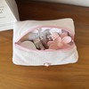 ZUNUONUO Handmade Quilted Cotton Makeup Bag for Women - Cute