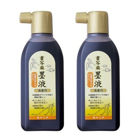 Akashiya AB-07-2P Sumiju Ink Liquid, For Calligraphy, 6.1 fl oz (180 ml), Pack of 2