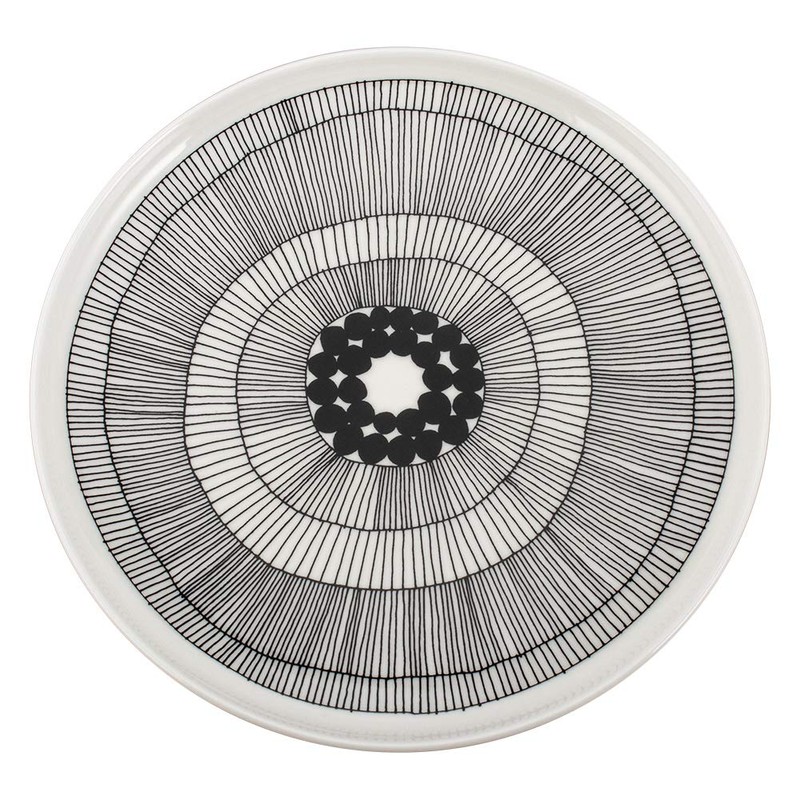 Marimekko 063304-191 Plate, 9.8 inches (25 cm), Siirtolapuutarha Plate, Tableware,