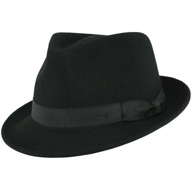 Elegant 100% Wool Trilby Hat Waterproof & Crushable Handmade with