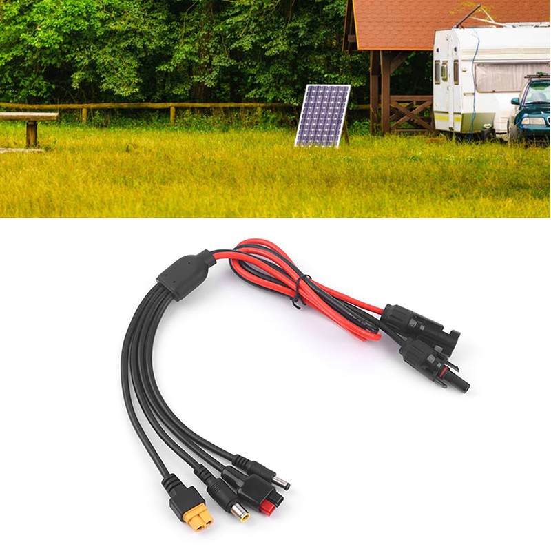 Solar Panel Extension Cable 4 in 1 DC5521 7909 XT60