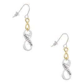 Delight Jewelry God's Love Infinity Sign Gold-tone Infinity French Earrings