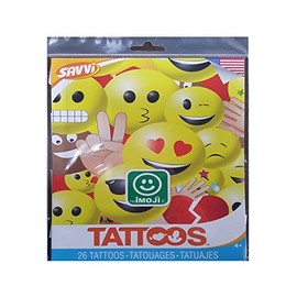 Emoji - Temporary Tattoos - 26 Tattoos By Savvi