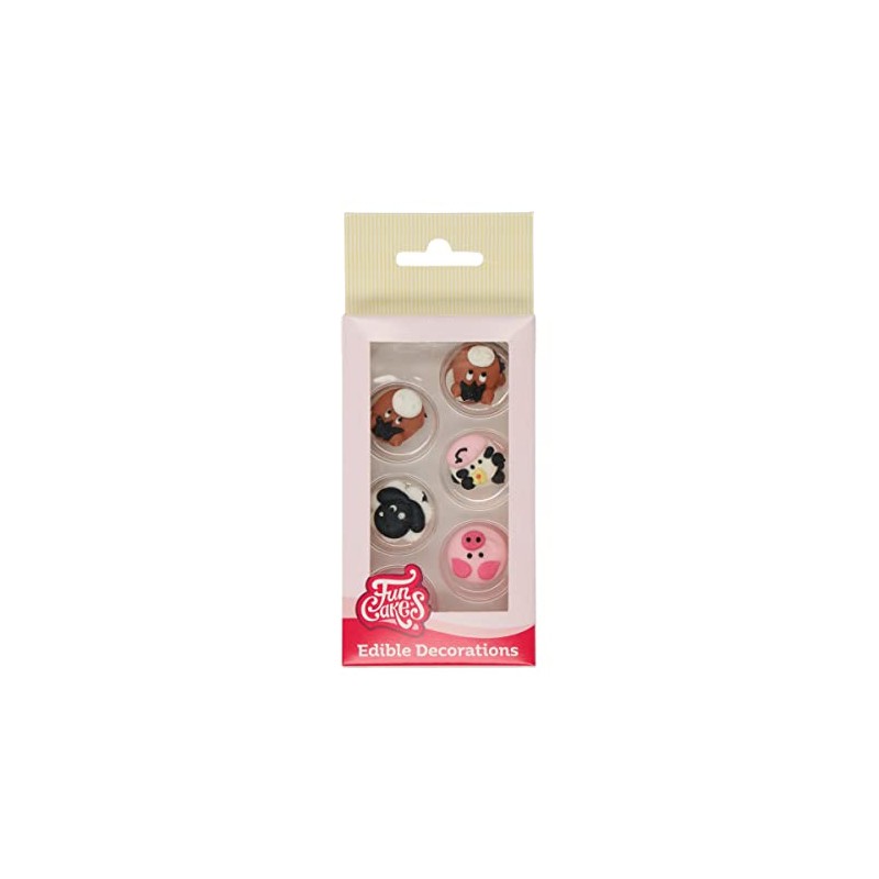 FunCakes Zucker Dekorationen Bauernhoftiere Set/12