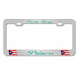 Puerto Rican Princess Puerto Rico License Plate Frame/Car Accessories Car Tag Holder