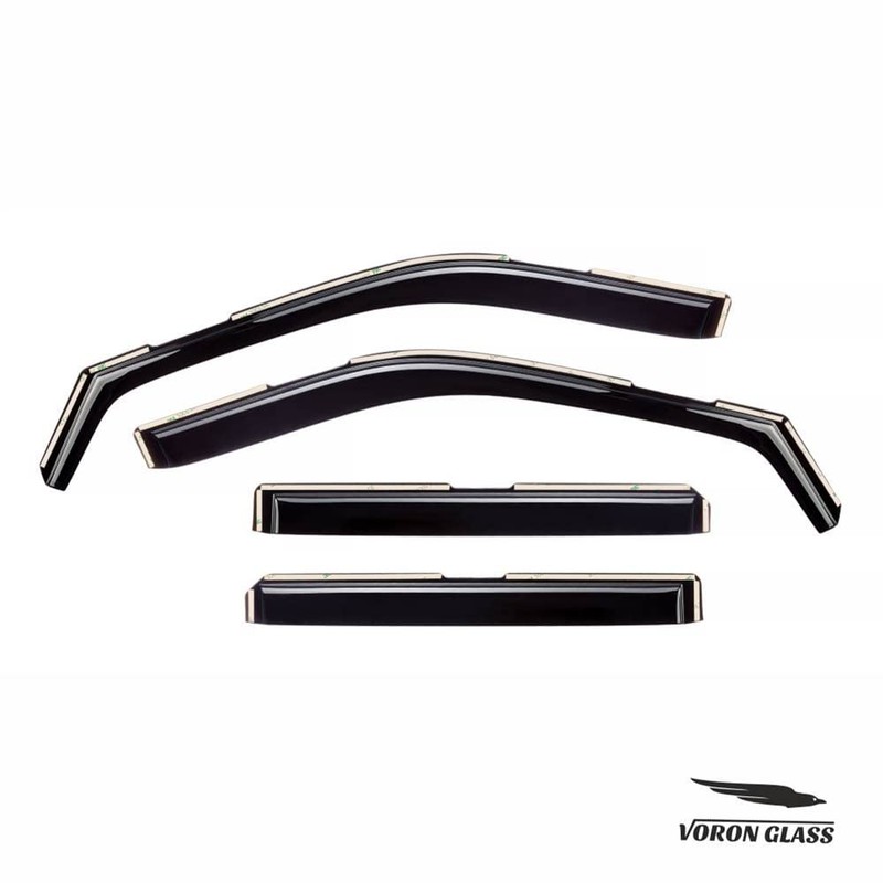Voron Glass in-Channel Extra Durable Rain Guards for Ford Explorer
