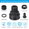 PATIKIL PVC Bulkhead Fitting 1/2 Female x 3/4" Male, 6