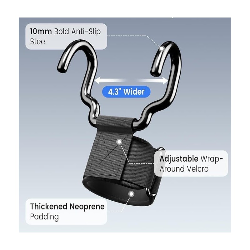 PengLAI Gym Grips – A Pair of Weight lifting Straps