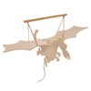 Baker Ross AW568 Dragon Wood Craft Puppets (Pack of 3)