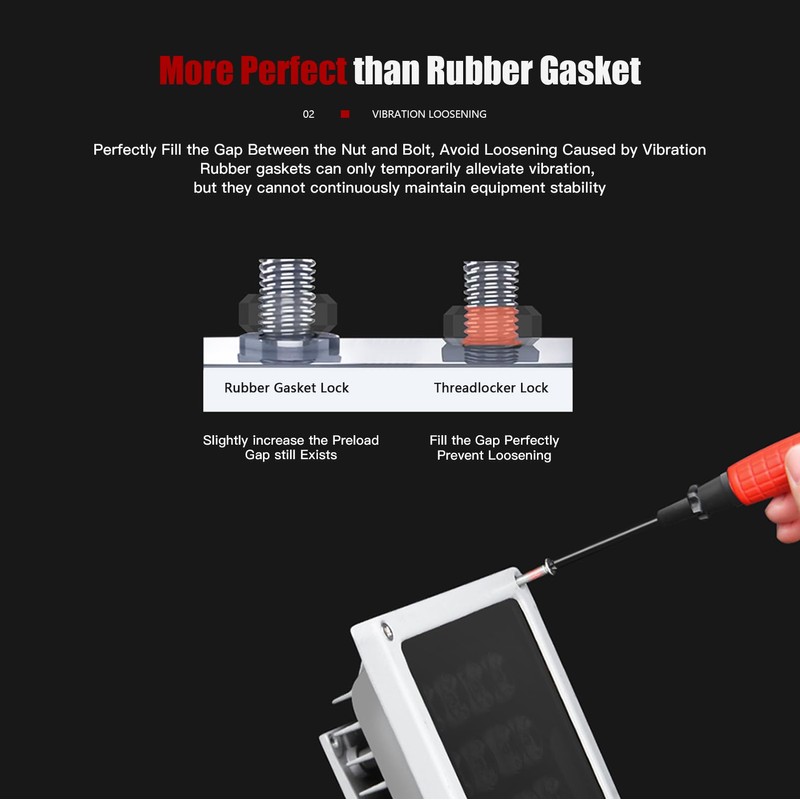 ESKONKE Thread Locker Blue 243 - Removable Threadlocker Metal Glue