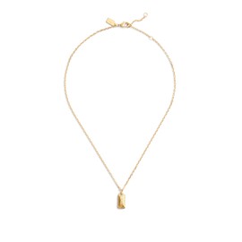 COACH Womens Signature Stitched Hangtag Pendant Necklace