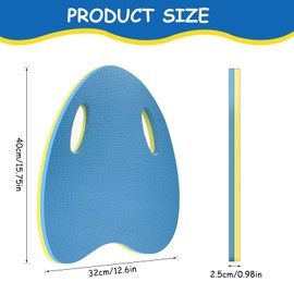 Swimming Board Children and Adults, Premium Swimming Board, Kickboard with Recessed Grips, Swimming Aid for Swimming Exercises and Training (Blue A-shaped)
