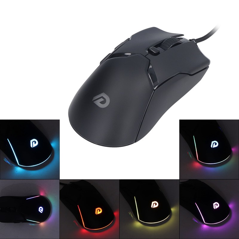 RGB Gaming Mouse 7200DPI USB Mouse Wired 6 Keys ABS