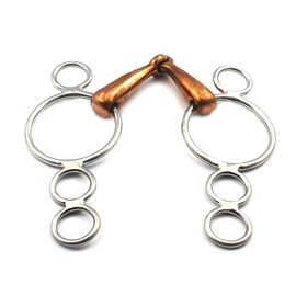 DDP Original Wonder BIT Copper Mouth Stainless Two Piece Snaffle New BT-0031