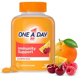 One A Day Multi+ Immunity Gummies For Adults - Immunity Multivitamin for Women And Men Plus Daily Immune Support With Vitamin C, Vitamin D And Zinc To Support Immune Function, 120 Gummies