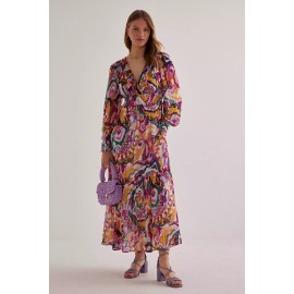 Anthropologie NWT Anthropologie The Odetta Ruffled V-Neck Maxi Dress, XS - $180 NEW!