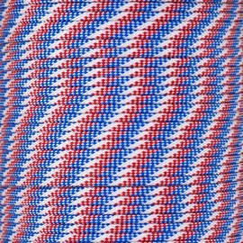 Patriotic 550 Paracord – 500 Pound Tensile Strength Paracord – Made in The USA (100 Feet, Red White and Blue)