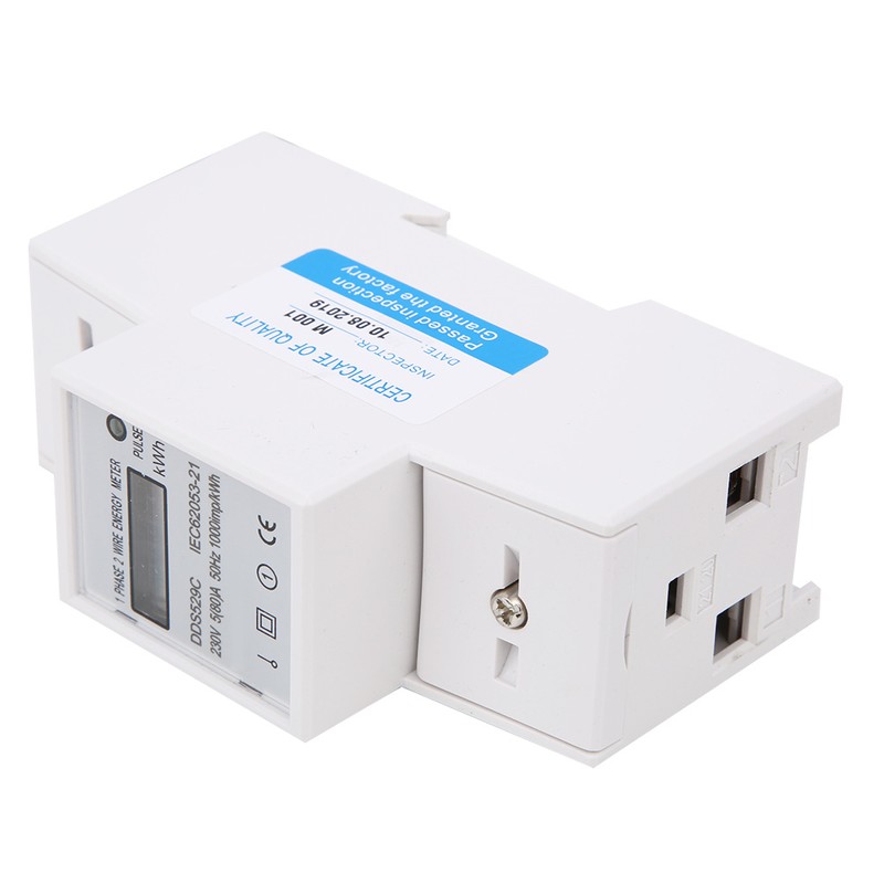 DDS529C 230V Energy Meter Single Phase 2P DIN Rail Mounting