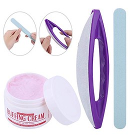 Set Herramienta de manicura De Uñas, Nail Art Buffing Cream + Nail Brush+Uñas Profesional parade Uñas
