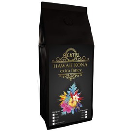 C&T Hawaii Kona Coffee, 200 g Whole Beans, Brown Gold from Hawaii, One of the Best Coffees in the World