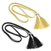 ECSiNG 2PCS Women Belt Skinny Tassel Braided Waist Belt Thin