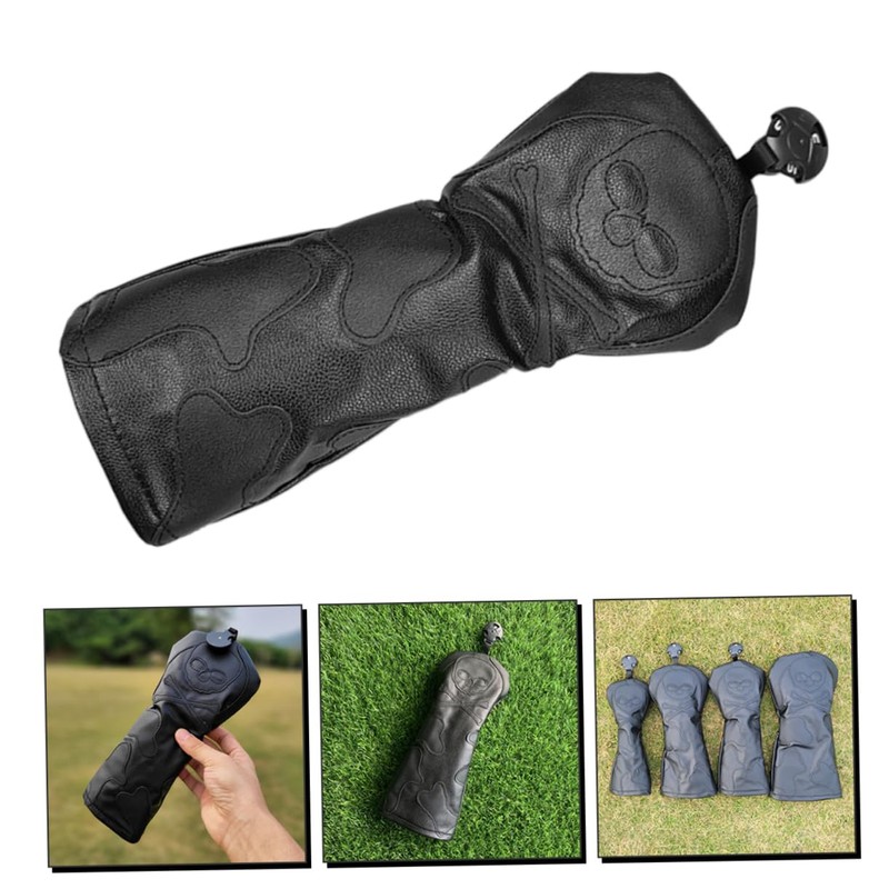Totority 1pc Skeleton Skull Pattern Golf Club Head Cover Stylish