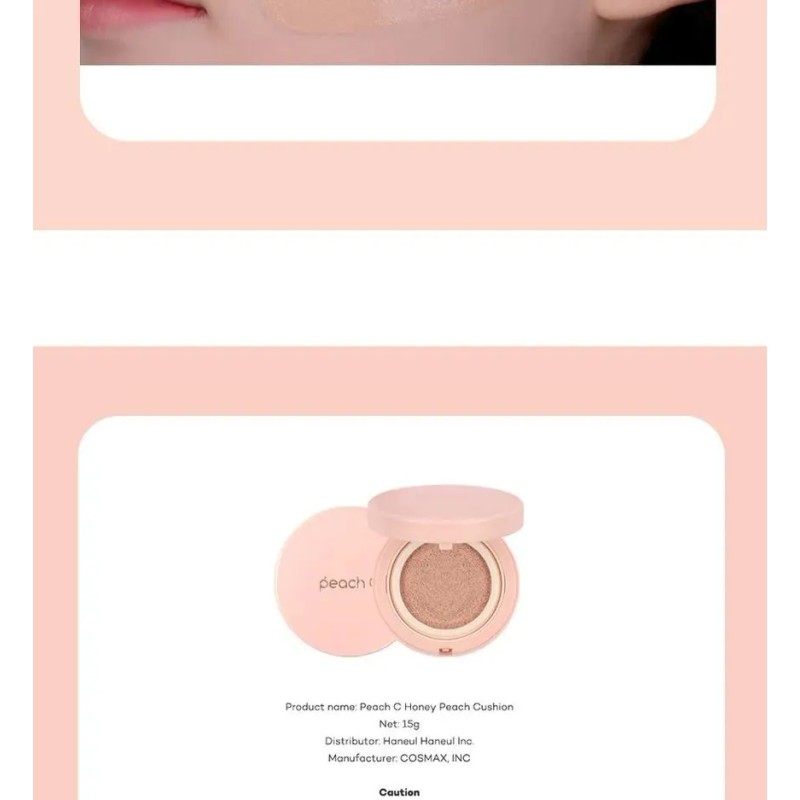 Cushion Coreano Con Protector Solar Sfp 50+ Pa++++ Peach C